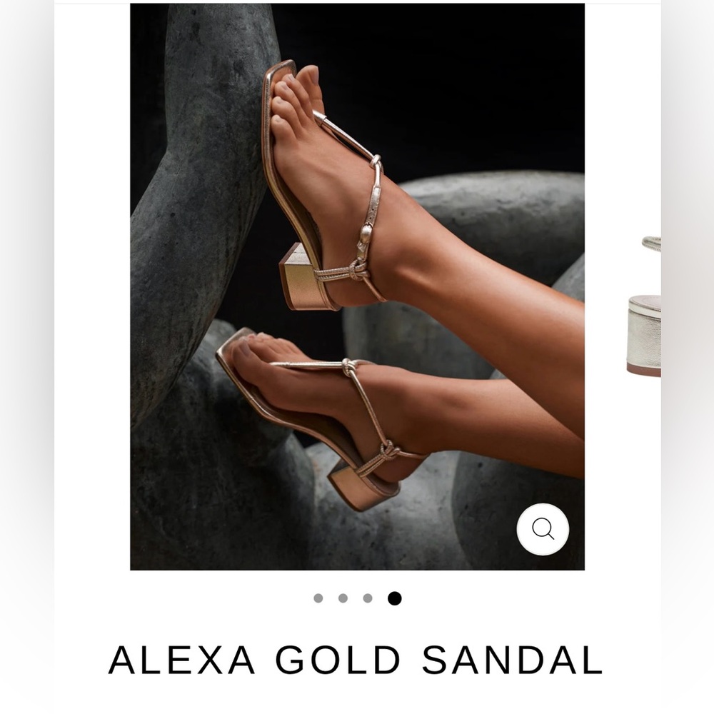 Andrea Gomez Alexa Gold Sandal